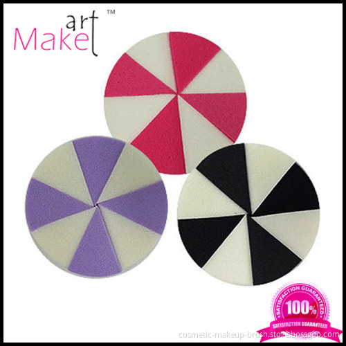 Latex free cosmetic sponge wedges